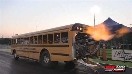 It was great to see the “Cool Bus Fun Systems” back in action this past weekend. After being off the track for fifteen years the new team is renewing the thrills and excitement for fans around the country! | Red Line Motorsports Media