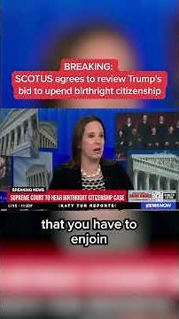 SCOTUS agrees to review Trump's bid to upend birthright citizenship