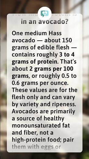 How much protein is in an avocado?