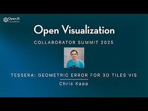 Tessera: Geometric Error for Harmonised 3D Tiles Visualisation | Chris Kapp