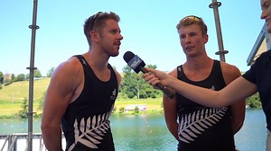Listen to Oliver Welch and Ben Taylor of New Zealand Rowing Team as they won the silver medal here in Lucerne. #WRCLucerne #WorldRowingCup | World Rowing