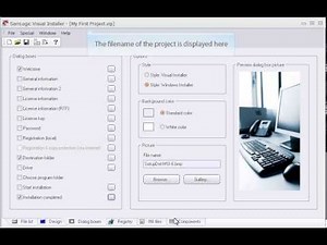 Visual Installer: How to create a basic setup project of Windows Installer style