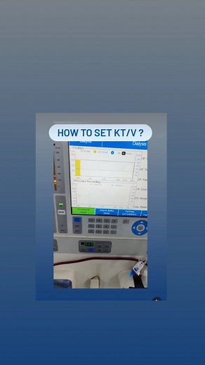 DIALYSIS_DISCOVERY | How to set kt/v? @freseniusmedicalcarebr @dialysis @nephrolgy | Instagram