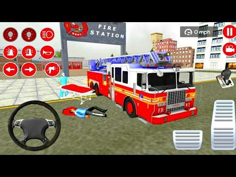 Truck Pemadam Kebakaran Panjang Padamkan Api Kota Besar | Mobil Balap Simulator Android Gameplay