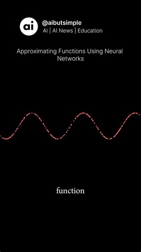 The particular problem that neural networks solve is when given a dataset of points, with an unknown target function, to approximate this function. Approximating this function will allow you to feed any input into the network and output a prediction, one that can be useful for many real world applications. C: emergent garden (yt) Join our AI community for more posts like this @aibutsimple 🤖 #neuralnetworks #machinelearning #datascience #math