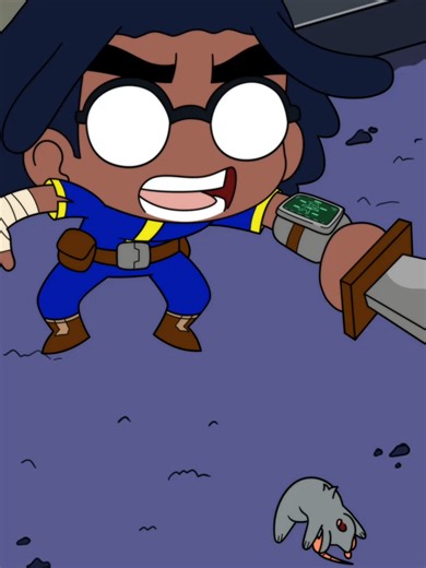 Trying to play Fallout 1 after I thought the show was cool #fallout #pogotrend2022 #animated