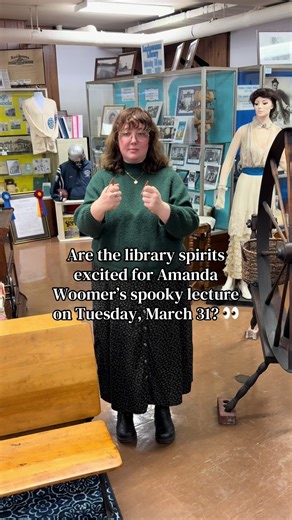 Local author and all-things-macabre lover Amanda Woomer is coming to talk about the connection between the spiritualist and the suffragist movements! 🗳️👻 The spiritualist movement started right here in WNY, and trust us, Amanda knows her creepy local history. 😉 The Spiritualists & the Suffragists starts at 6:00 PM on Tuesday, March 31. We hope you can make it! And so do the library ghosts… 👀📚 Individuals needing accommodation may contact the ADA coordinator at access@buffalolib.org within s