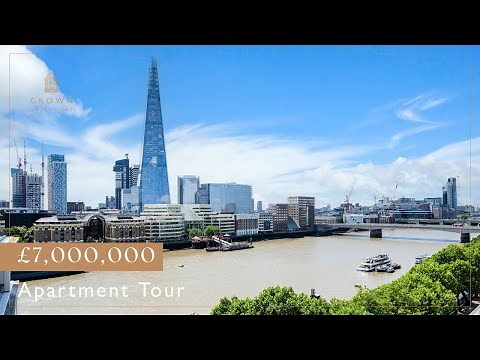 Inside this £7 Million Luxury Apartment in London! Views of the Shard and River Thames!