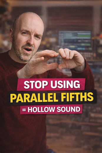 Why Parallel Fifths Sound Hollow: Understanding Voice Leading We explore why parallel fifths are considered problematic in four-part voice writing. We explain how parallel fifths lock voices together, creating a hollow sound that reduces independence and richness. We demonstrate how contrary motion solves this issue and emphasize that these aren't restrictive rules but tools for intentional control. Once you understand why parallel fifths work the way they do, you can choose to use them delibera