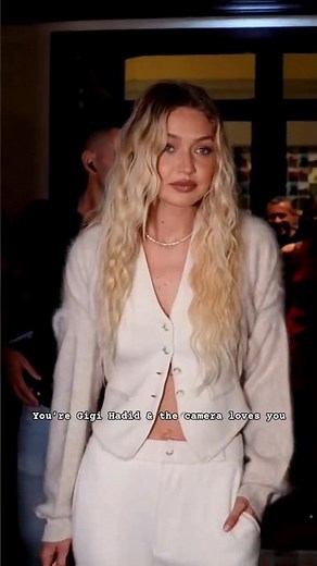 You’re Gigi Hadid & the camera loves you, her walk for Versace ss24 #gigihadid #versace