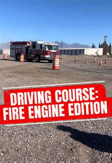 Every response starts with safe, skilled driving. DAFR Lt. Frietze shows the course designed to prepare drivers for real-world response. 🚒🔥 #fireengine #firefighter #lieutenant #driver #fyp
