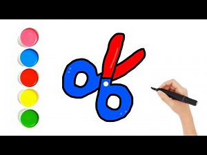 Drawing Scissors | Simple and Fun