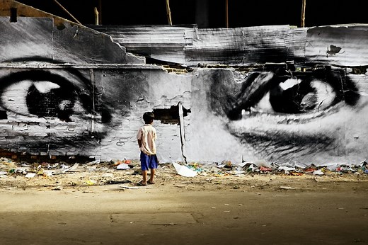 The Street Art of French Photographer and Artist JR