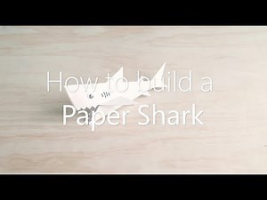 How to make a paper 3D shark