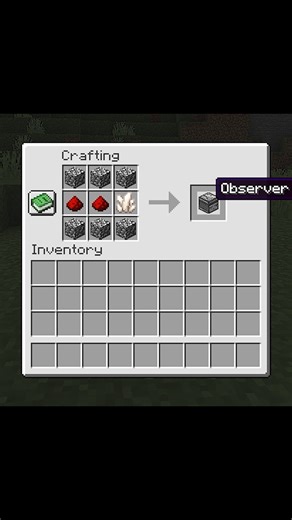 AnshuMan on Instagram: "HOW TO CRAFT "OBSERVER" IN MINECRAFT"