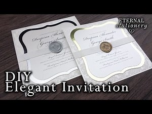 How to make elegant wedding invitations | DIY wax seal invitation