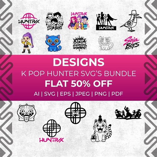 Huntrix Kpop Demon Hunter SVG , Huntrix Png Design, Huntrix Fans, Huntrix Shirt Design, K-pop Idol Group Shirt Design - Etsy