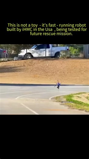 factominds on Instagram: "Imagine this… a small robot running faster than a human across grass and uneven ground. At first glance, it looks like a toy—but in reality, it’s the result of serious robotics research conducted in the USA. This robot was developed by the Florida Institute for Human and Machine Cognition (IHMC) to understand how robots can move quickly across off-road and challenging terrain. Instead of using wheels, the robot is designed with spring-loaded legs, similar to how insects