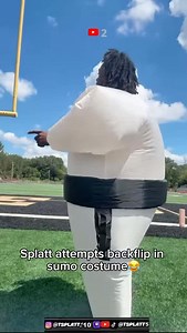 6.5K views · 329 reactions | Splatt attempts backflip in sumo costume | Jaterrius Carpenter | Facebook