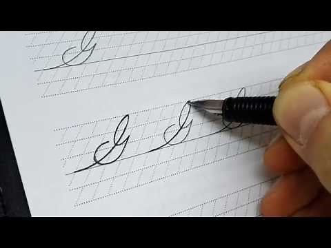 Spencerian script tutorial - Capital G