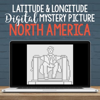 Latitude and Longitude Practice Mystery Picture Quiz Game Activity North America