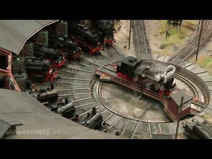 Modelleisenbahn Deutsche Reichsbahn mit Bahnbetriebswerk Belgard im Weltkrieg
