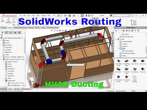 Introduction to SolidWorks Routing|HVAC Ducting SolidWorks Tutorial