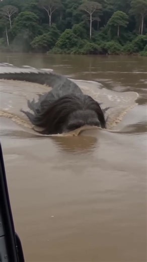 A small documentary team was granted rare access to a restricted sector deep in the Brazilian Amazon — a zone that doesn’t appear on tourist maps and is normally off-limits to civilians. Their mission was simple: film river wildlife and disappearing ecosystems. Everything changed in seconds. While flying low over a remote tributary, the crew noticed unusual movement in the water. At first they thought it was a massive anaconda… until a human-like face surfaced and began moving against the curren