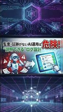 監査・証跡がないAI運用は危険：ログ設計で“説明できる”検品フローに変える
