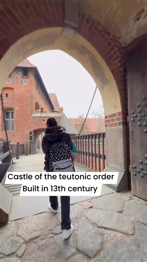 The castle of teutonic order in malbork commonly name malbork castle.built in 13th century .🇵🇱🇪🇺 #historical#biggestcastle #reelsvideoシ#fblifestyle | Buhay Ofw SA Poland