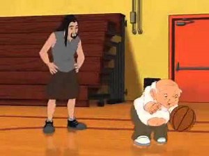 Eight Crazy Nights Basketball Scene