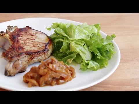 Receta BM: Chuleta de cerdo con guarnición / BM Errezeta: Txerri-txuleta hornigaiarekin