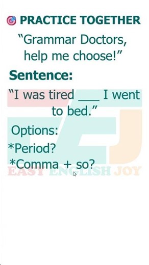 #periods vs comma #Practice together #shorts #englishforbeginners #englishlearning #grammartips