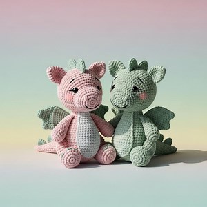 Mini Dragon Crochet Pattern PDF, Amigurumi Plush Toy, Fantasy Animal DIY (digital Download) - Etsy UK