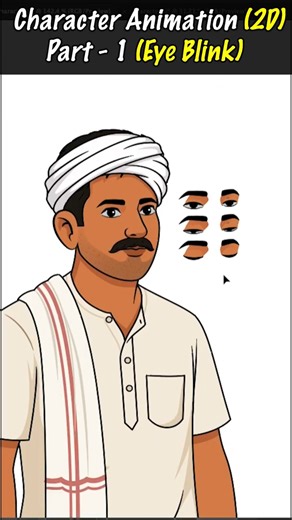 How to Create EYE BLINK Animation in Adobe Animate | 2D Animation