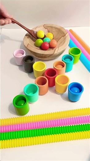 🌈✨️Color Sorting Asmr Fun Toys🧡😃✨️ Video #shorts #game #satisfying