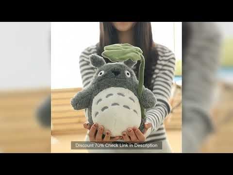 70cm Big Size Lotus Leaf Totoro Plush Toy Totoro Stuffed Animal Doll Totoro Plushies Sofa Bed Room D