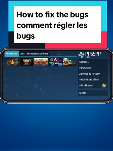 Comment corriger les bugs sur PPSSPP