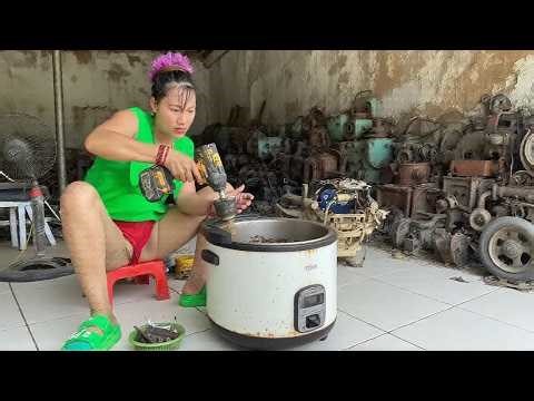 Amazingly, this talented 18-year-old genius girl has revived a broken electric grill