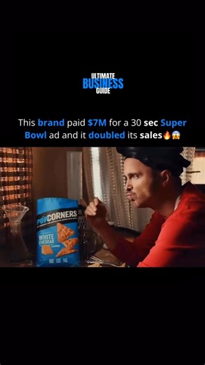 Ultimate Business Guide | PopCorners didn’t just buy a Super Bowl ad — they bought a moment. 🏈💥 $7 million for 30 seconds might sound insane… until you see what... | Instagram