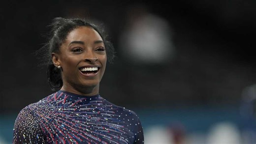 Simone Biles shakes off leg injury to dominate during Olympic gymnastics qualifying