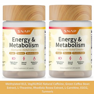 Snap Supplements Energy Vitamins for Weight Management, 60 Capsules, 2pk - Walmart.com