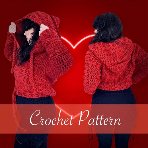 Made-to-measure Crochet Hoodie Pattern, Scrap Yarn Sweater (instant Download, PDF) - Etsy Australia