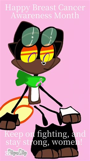 🎗️🎀 // #breastcancerawarenessmonth #breastcancer #shorts #animation