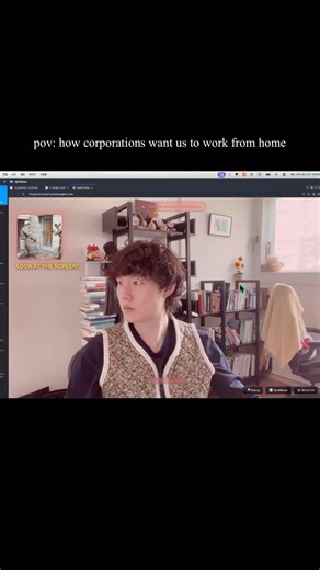 The ultimate work from home surveillance #coding #devtok #workhumor #programming #software