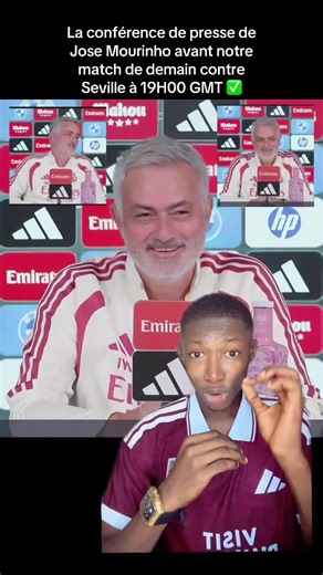 ⛔️ La conférence de presse de Jose Mourinho avant notre match de demain Real Madrid contre Seville au Bernabeau à 19H00 GMT ✅🥶 #jule🐐🇸🇳