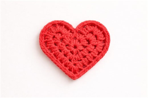 Beginner Crochet Heart Applique Pattern PDF -DIY Easy Download - Etsy