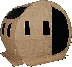 Guide Gear Spring Steel Hay Bale Hunting Ground Blind 1-2 Person Tent, Hunting Gear, Equipment and Accessories