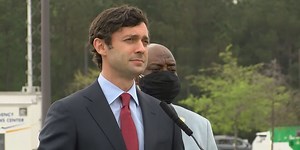 Sen. Jon Ossoff visits Chatham County mass vaccination site
