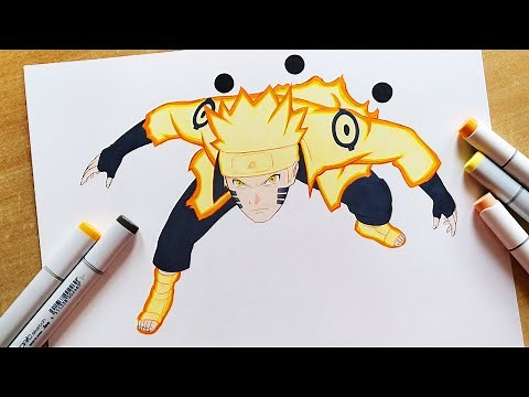 How to Draw Naruto Sage of Six Paths | Step By Step Tutorial